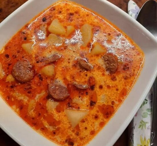 kolbászos krumplileves