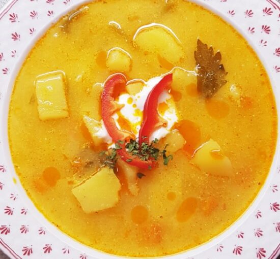 tárkonyos krumplileves