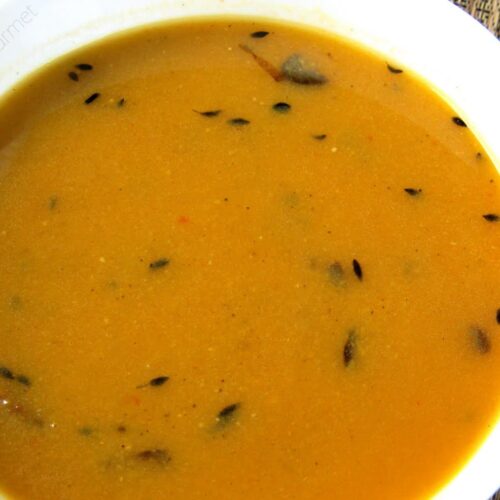 indiai vöröslencse leves (dahl)