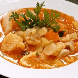 tejfölös karfiolleves